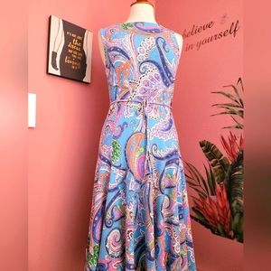 Ralph 🐎 Lauren blue parsley dress size M